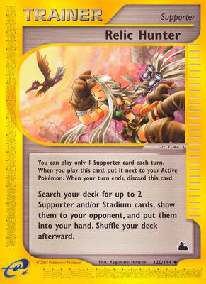 Relic Hunter card from Skyridge