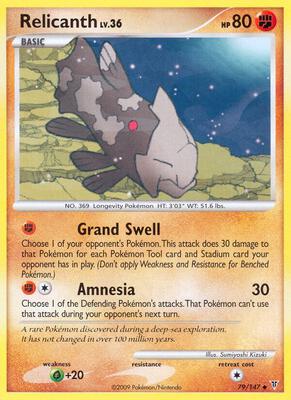 Relicanth card from Supreme Victors