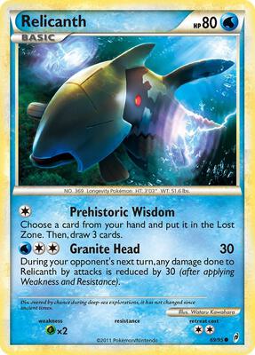 Relicanth card from Call of Legends