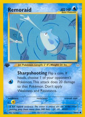 Remoraid card from Neo Revelation