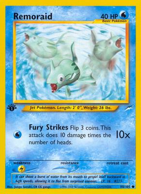 Remoraid card from Neo Destiny