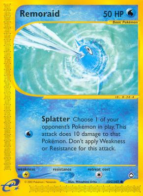 Remoraid card from Aquapolis