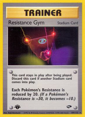 Resistance Gym card from Gym Challenge