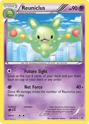 Reuniclus (52) card from Noble Victories