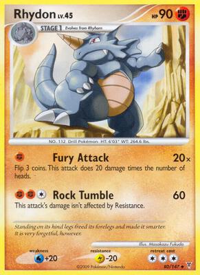 Rhydon card from Supreme Victors