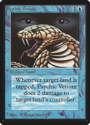 Psychic Venom card from Beta Edition