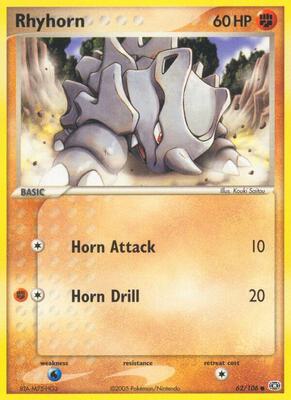Rhyhorn card from EX Emerald
