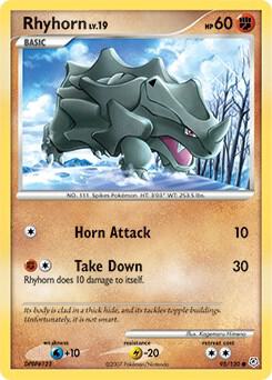 Rhyhorn card from Diamond and Pearl