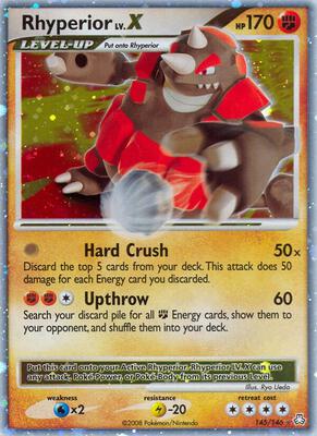 Rhyperior LV.X card from Legends Awakened
