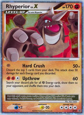 Rhyperior LV.X - DP29 card from Diamond and Pearl Promos