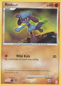 Riolu card from DP Trainer Kit: Manaphy & Lucario