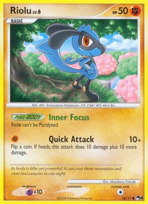 Riolu card from POP Series 8