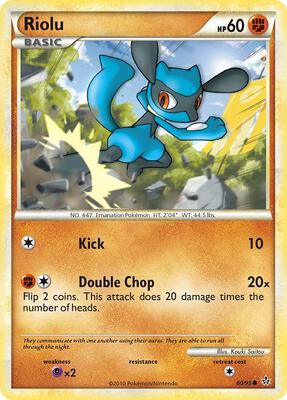 Riolu card from Unleashed