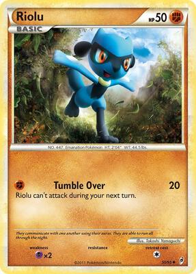Riolu card from Call of Legends