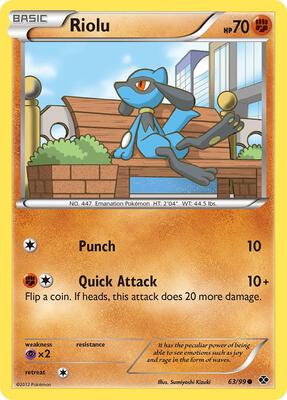 Riolu card from Next Destinies