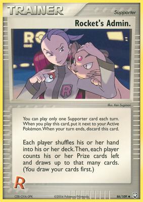 Rocket's Admin. card from EX Team Rocket Returns