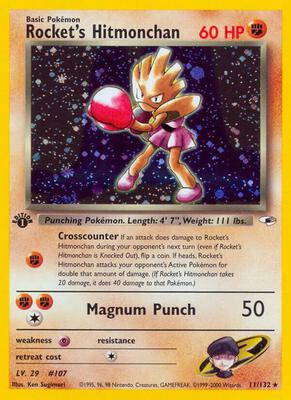 Rocket's Hitmonchan card from Gym Heroes