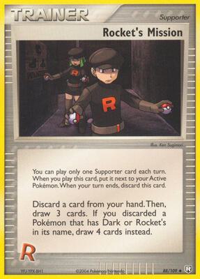 Rocket's Mission card from EX Team Rocket Returns