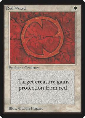 Red Ward card from Beta Edition