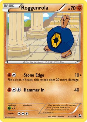 Roggenrola card from Dragons Exalted