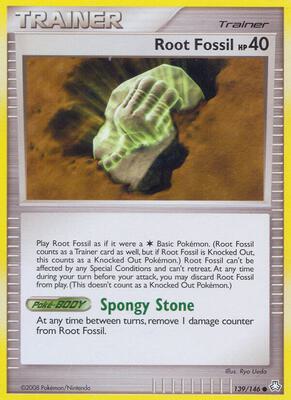 Root Fossil card from Legends Awakened
