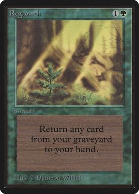 Regrowth card from Beta Edition
