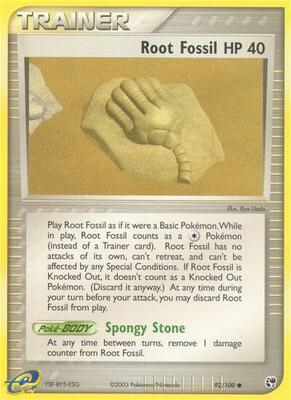 Root Fossil card from EX Sandstorm