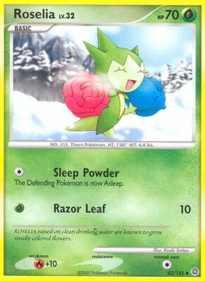Roselia card from Secret Wonders