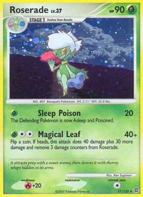 Roserade card from Secret Wonders
