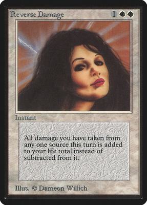 Reverse Damage card from Beta Edition