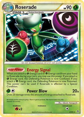 Roserade card from Unleashed
