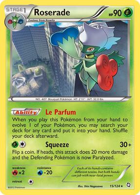 Roserade (15) card from Dragons Exalted