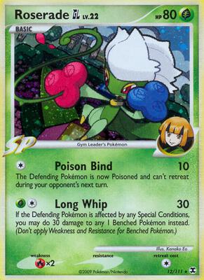 Roserade GL card from Rising Rivals