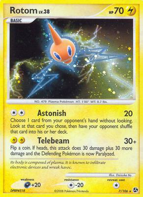 Rotom card from Great Encounters