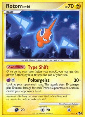 Rotom card from POP Series 9