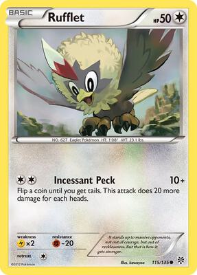 Rufflet card from Plasma Storm