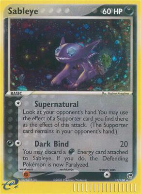 Sableye card from EX Sandstorm