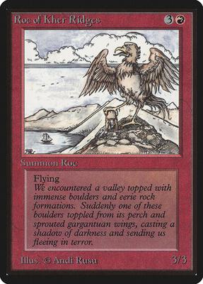 Roc of Kher Ridges card from Beta Edition