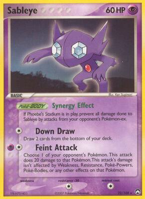 Sableye card from EX Power Keepers