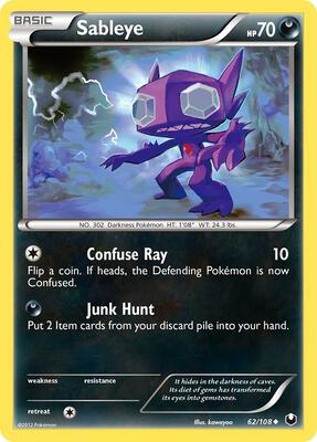 Sableye card from Dark Explorers
