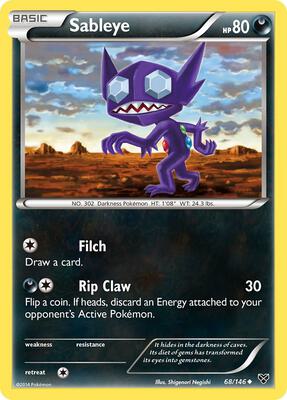 Sableye card from XY Base Set