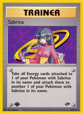 Sabrina (110) card from Gym Challenge