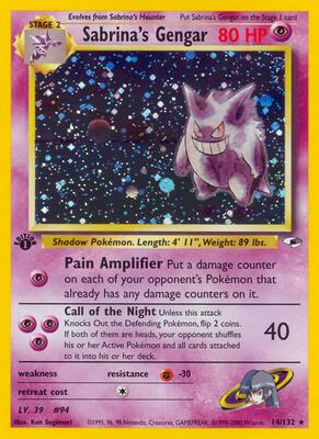 Sabrina's Gengar card from Gym Heroes