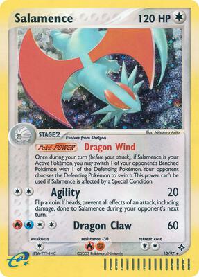 Salamence - 10/97 card from EX Dragon