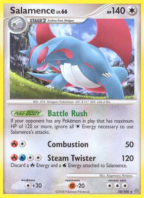 Salamence card from Stormfront