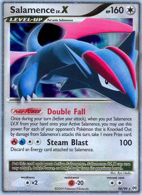 Salamence Lv.X card from Arceus