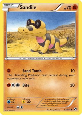 Sandile card from Black and White