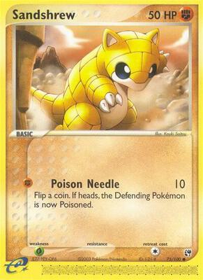 Sandshrew card from EX Sandstorm