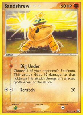 Sandshrew card from EX Delta Species