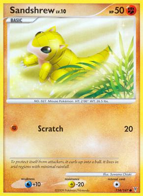 Sandshrew card from Supreme Victors